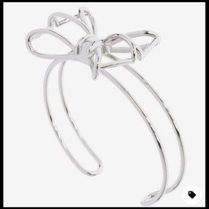 Ted Baker Ginesa SILVER Geometric Bow Cuff
